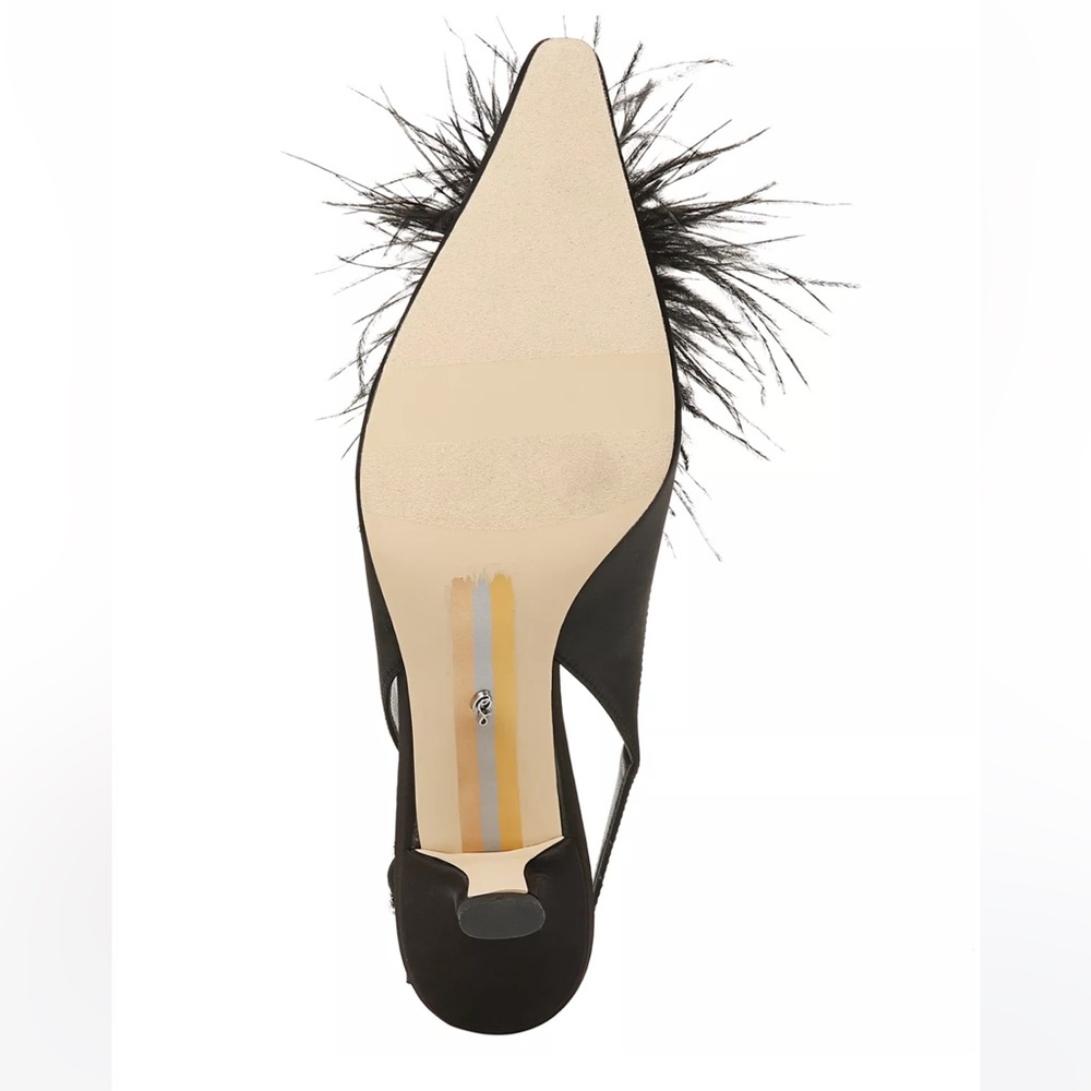 NEW Sam Edelman
Bianca 60MM Feather Pom Slingback Pumps - Picture 5 of 5